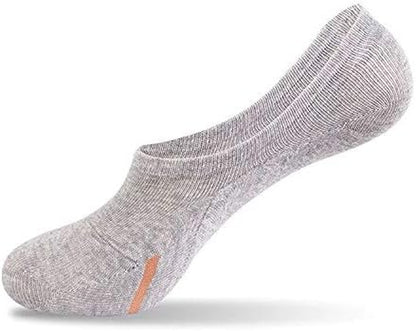 PACKO No Show Socks Women for Flats Gray White Black Women'S Cotton Socks (2Black2Gray2White) 6-9