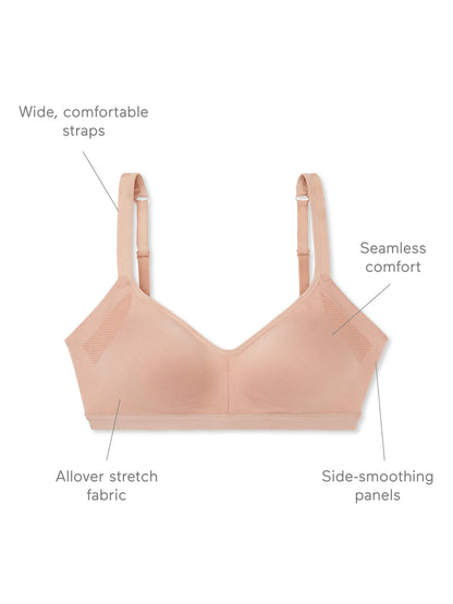 Warners® Blissful Benefits Underarm-Smoothing with Seamless Stretch Wireless Lightly Lined Comfort Bra RM3911W